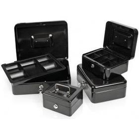 Ящик для денег металлический, 15х18х8cм, черный