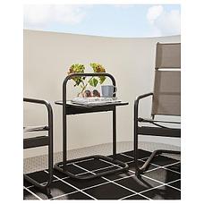 Столик садовый ХУСАРЭ темно-серый 49x49 см ИКЕА, IKEA, фото 2