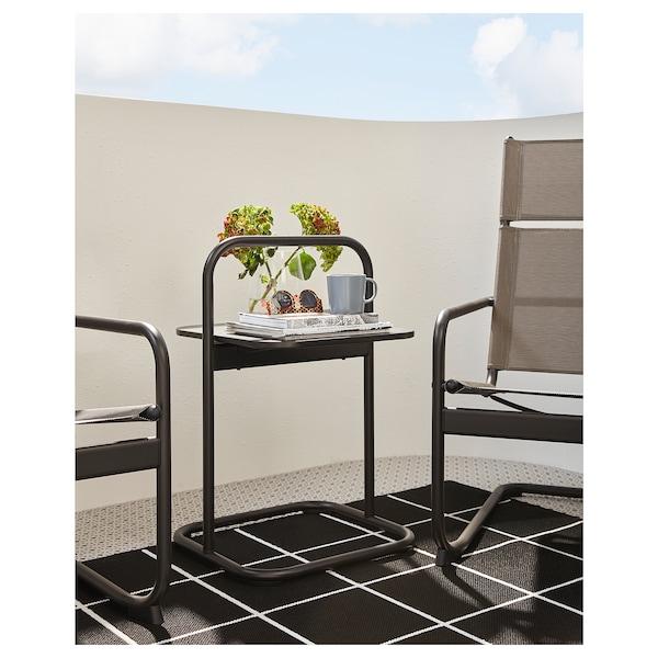 Столик садовый ХУСАРЭ темно-серый 49x49 см ИКЕА, IKEA - фото 2 - id-p73183538