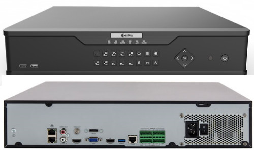 NVR308-64E-B - 64-х канальный сетевой видеорегистратор с поддержкой записи 12MP, видеоаналитикой и 8 SATA-интерфейсами. Серия Prime 2.
