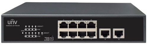 NSW2010-10T-POE-IN - 10-ти портовый PoE-коммутатор (8 PoE + 2 UpLink).