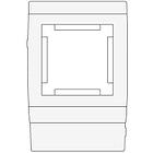 PDA-45N 100 Рамка-суппорт под 2 модуля 45x45 мм ДКС, фото 3