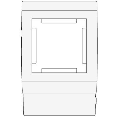 PDA-45N 80 Рамка-суппорт под 2 модуля 45x45 мм ДКС - фото 3 - id-p73184668