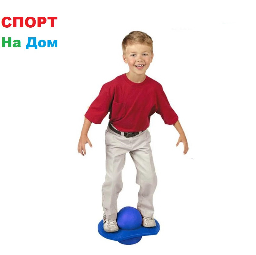 Мяч балансировочный с доской 30 см (цвет зелёный,красный) - фото 1 - id-p73183745
