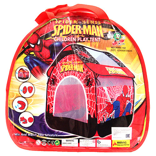 Детский игровой домик-палатка Spider Man ( размеры 82 х 90 х 106 см ) - фото 2 - id-p73186911