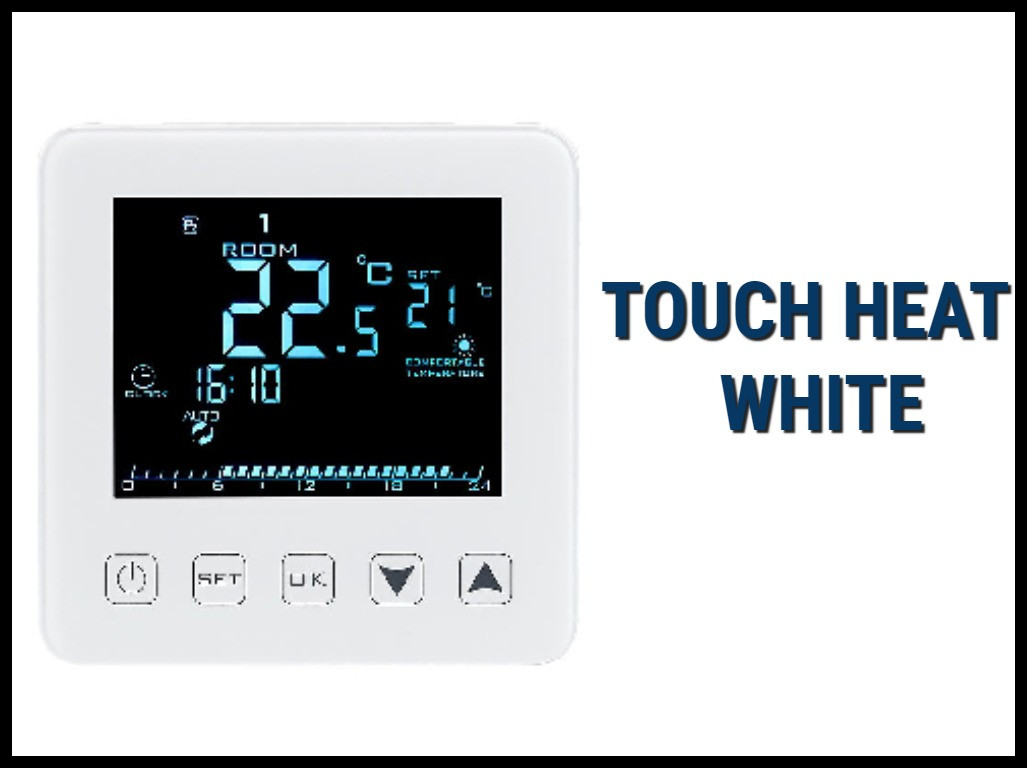 Электронный терморегулятор Touch Heat White - фото 1 - id-p73188439