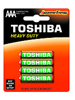 Цинковые батарейки Toshiba HEAVY DUTY R03KG BP-4TGTE SS AAA