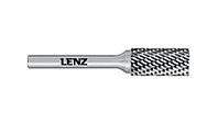 Борфреза LENZ, твердосплавный цилиндр с торцовыми зубьями 12х25х6х70 мм. Артикул LZBB 100 N3