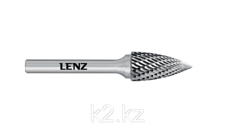 Борфреза LENZ, твердосплавная, парабола с заострённой вершиной 16х25х6х70 LZBG 085 N3