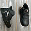 Ботинки черные, с прорезиненным носом  на липучках, фото 4