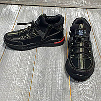Ботинки черные на шнуровке SLV