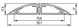 DKC Напольный канал 75x17 мм CSP-F, серый, фото 5