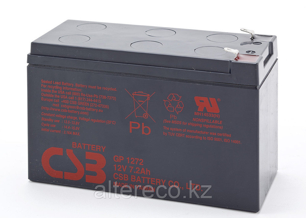 Аккумулятор CSB GP1272F2 (12В, 7,2Ач) - фото 1 - id-p73253622