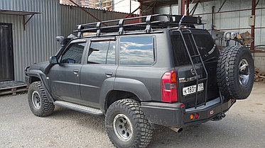 Корзина экспедиционная для Nissan Patrol Y60/Y61 235х130 см с сеткой, фото 3