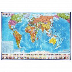 Карта настенная Мир Политический 1:21,5М 107х157см ламинированная - фото 1 - id-p73267128