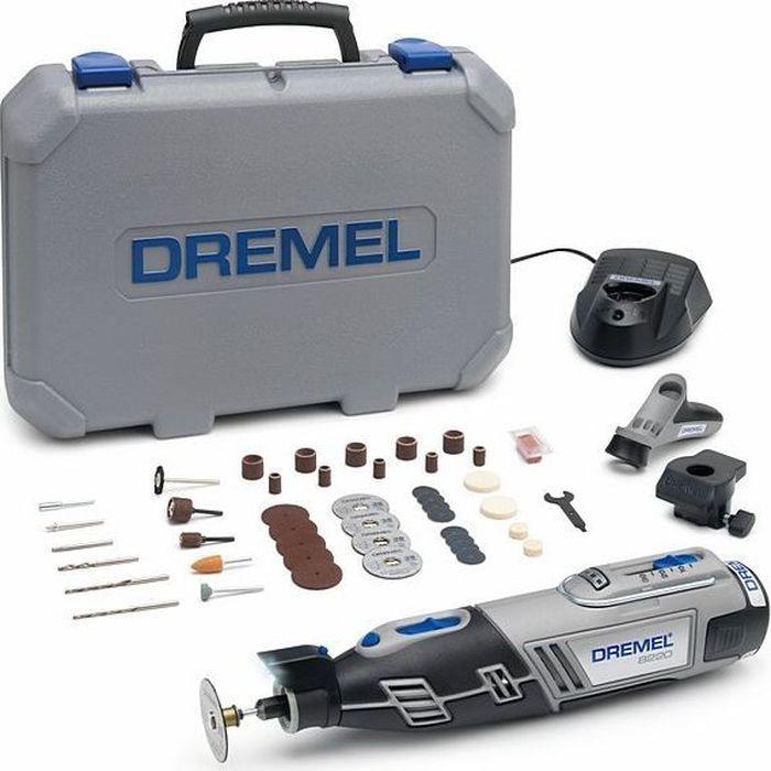 Многофункциональный аккумуляторный инструмент DREMEL 8220-2/45 в комплекте с насадками