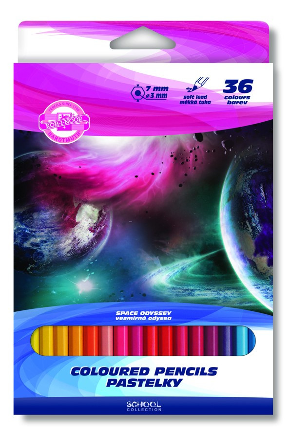 Koh-I-Noor Цветные Карандаши «Космическая одиссея», 36 цветов