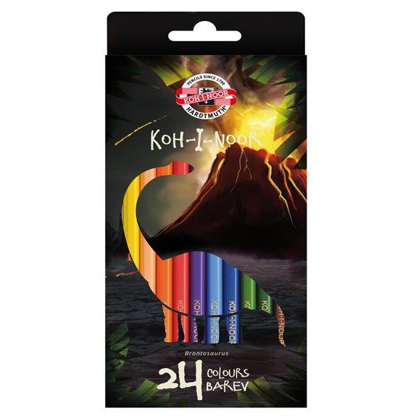 Koh-I-Noor Цветные Карандаши «Бронтозавр», 24 цвета