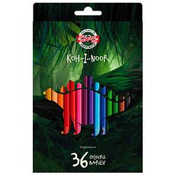 Koh-I-Noor Цветные Карандаши «Стегозавр», 36 цветов
