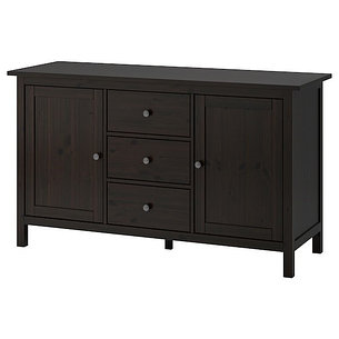 Сервант ХЕМНЭС черно-коричневый 157x88 см ИКЕА, IKEA, фото 2
