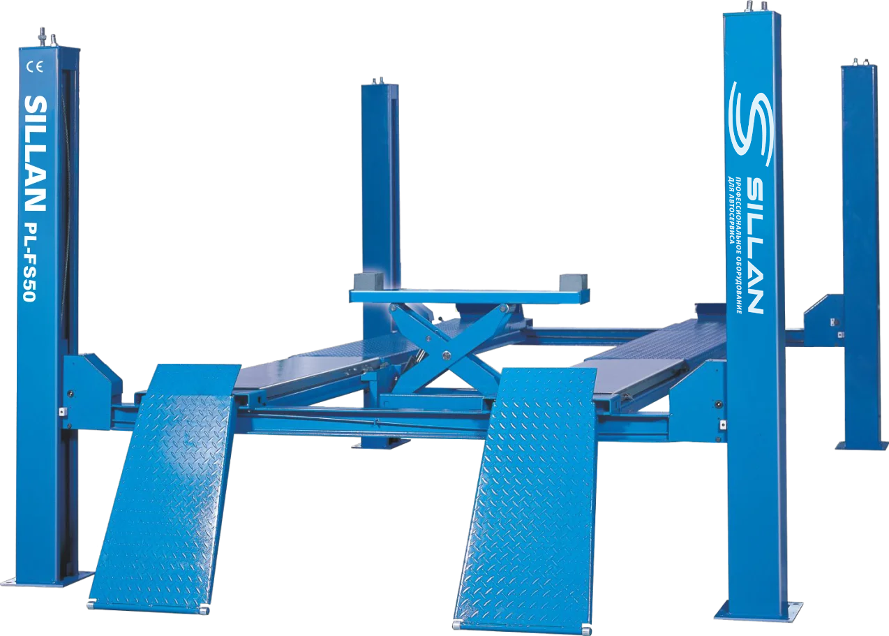 Четырёхстоечный автоподъёмник SILLAN PL- FS50 - фото 1 - id-p3256130