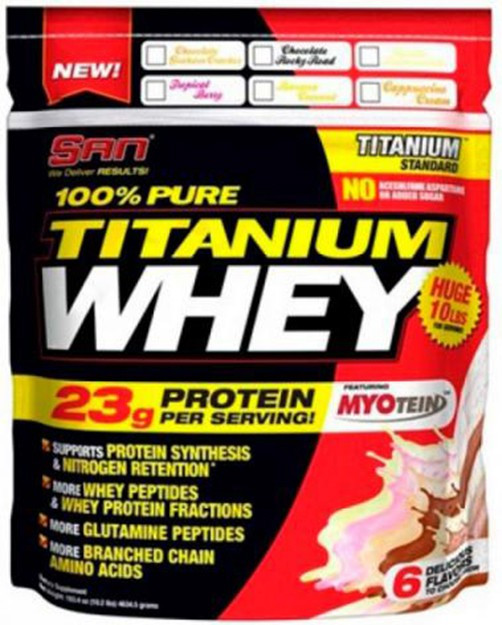 Протеин / Изолят / Концетрат 100% Pure Titanium Whey, 10 lbs. - фото 1 - id-p73285178