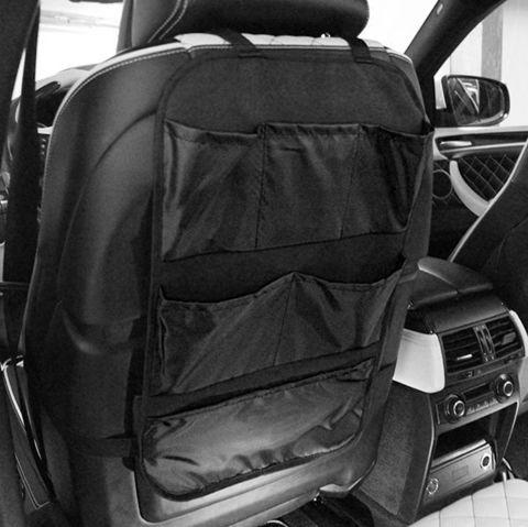 Органайзер-защита спинки сиденья автомобиля [6 карманов] (Черный) - фото 3 - id-p73292114