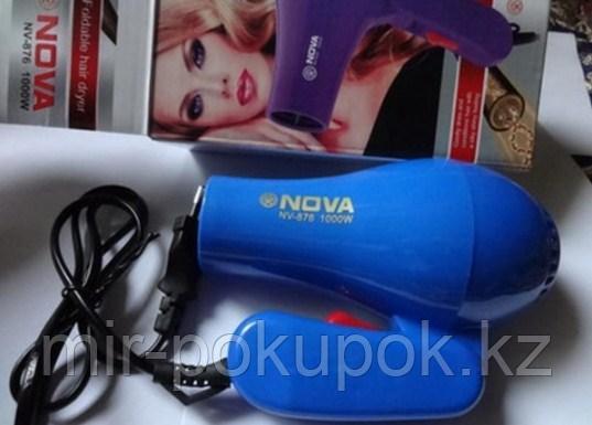 Фен для волос дорожный Nova 1000W со складной ручкой