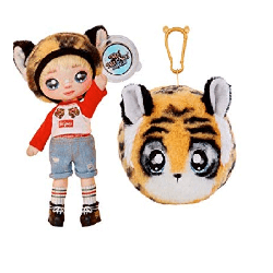 Na! Na! Na! Surprise - Мягкая куколка CJ Cuddies с животным-помпоном-сумочкой Тигренком