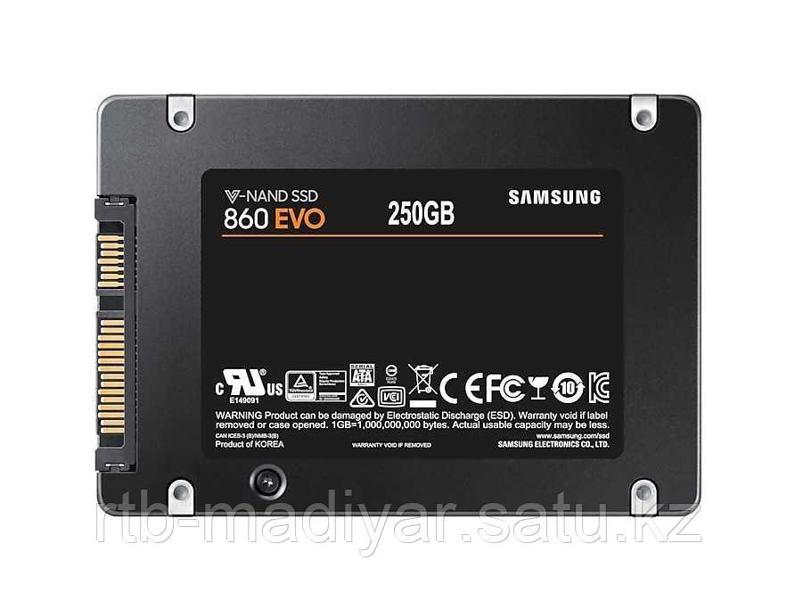 Твердотельный накопитель SSD Samsung 860 EVO 250GB 2,5" 6,8 мм, SATA III 6 Гбит/с, - фото 2 - id-p71241136