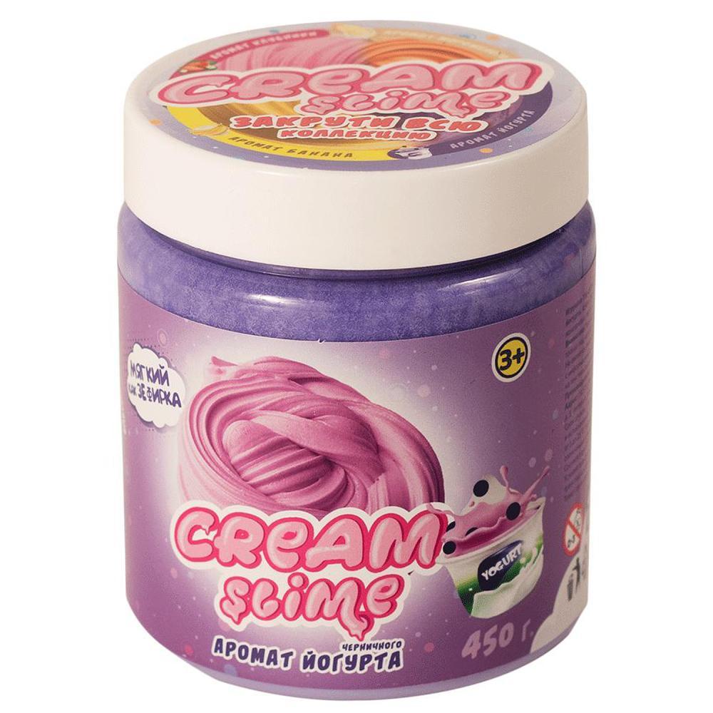 Игрушка Лизун "Cream Слайм" Аромат черничного йогурта, 450 гр.