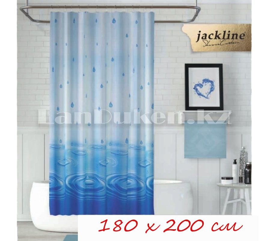 Водонепроницаемая тканевая шторка для ванной Jackline Штора для душа 180x200 см (BS5020 V1)