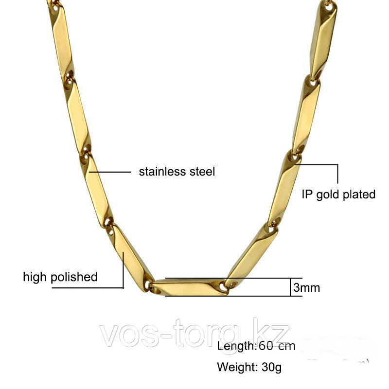 Цепь мужская "Power gold" позолота - фото 2 - id-p73360205