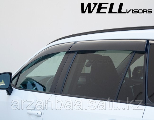 Ветровики на Toyota Rav4 2019 2020 оригинальные, дефлекторы на Тойота рав4.