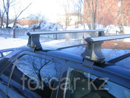 Багажник Atlant для гладкой крыши с креплением за дверной проем, аэродинамические дуги, опора B - фото 2 - id-p282886