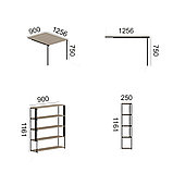 Стол-стеллаж трансформер подвесной. КОД: ССт, фото 4