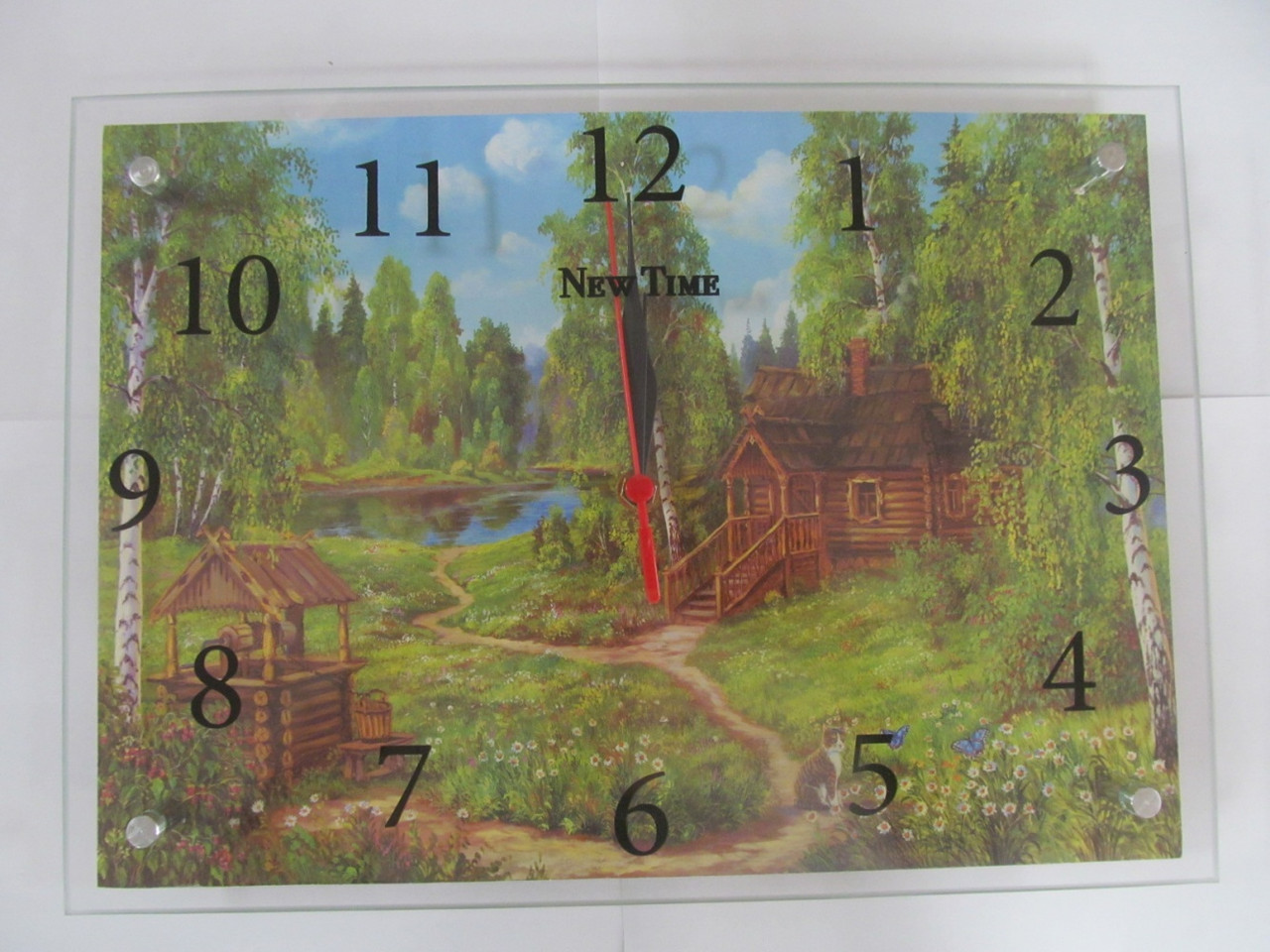 Часы в предбанник БЭ738, стекло, Банный Эксперт