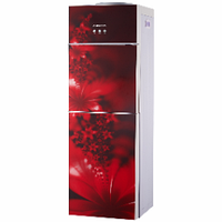 Кулер для воды ALMACOM WD-SСО-11CE, Напольный, со шкафчиком, компрессорное охлаждение и нагрев, красный