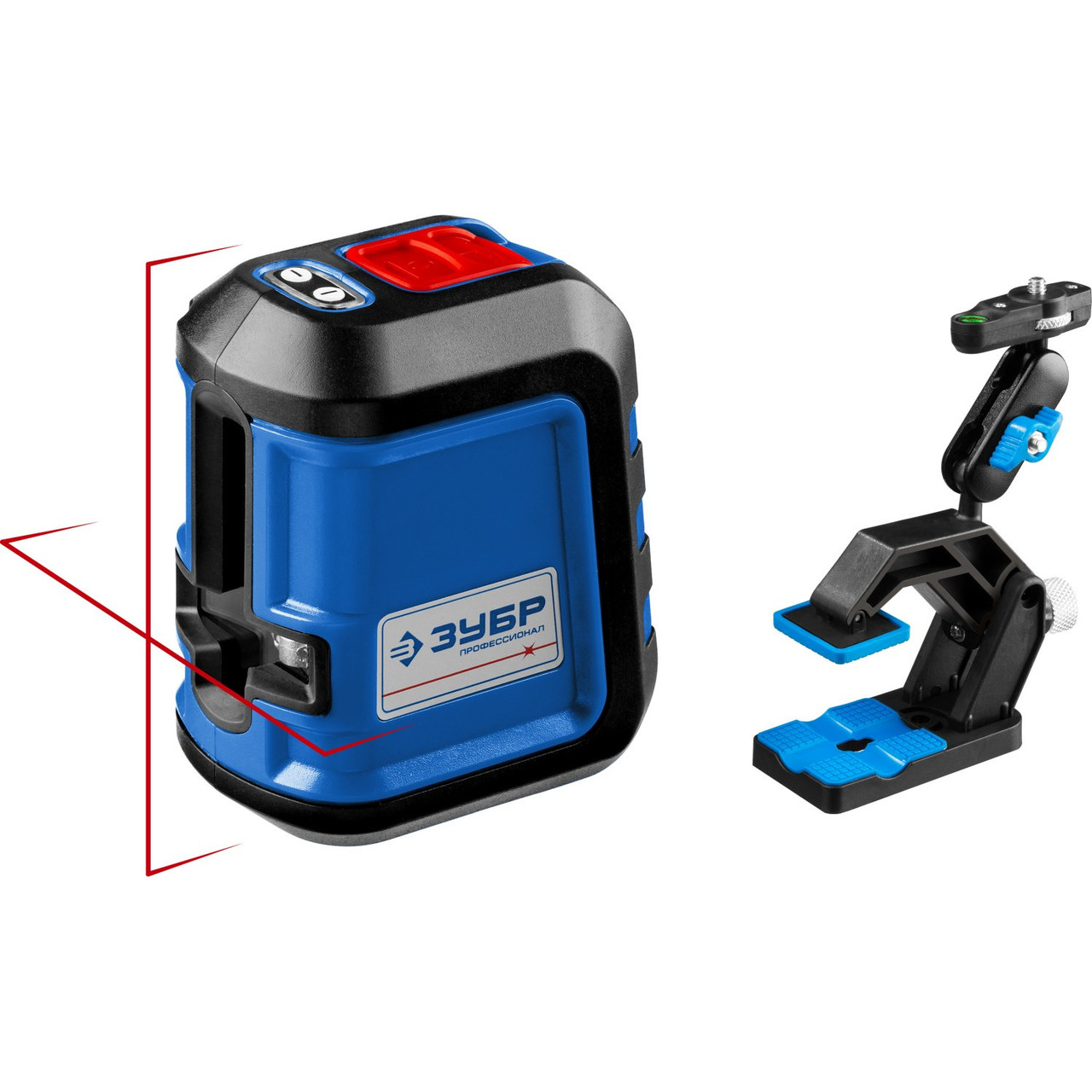 ЗУБР КРЕСТ-15, нивелир лазерный, суперкомпакт, 15м, точн. +/-0,3 мм/м, держатель (34902-2_z01) - фото 1 - id-p73438811