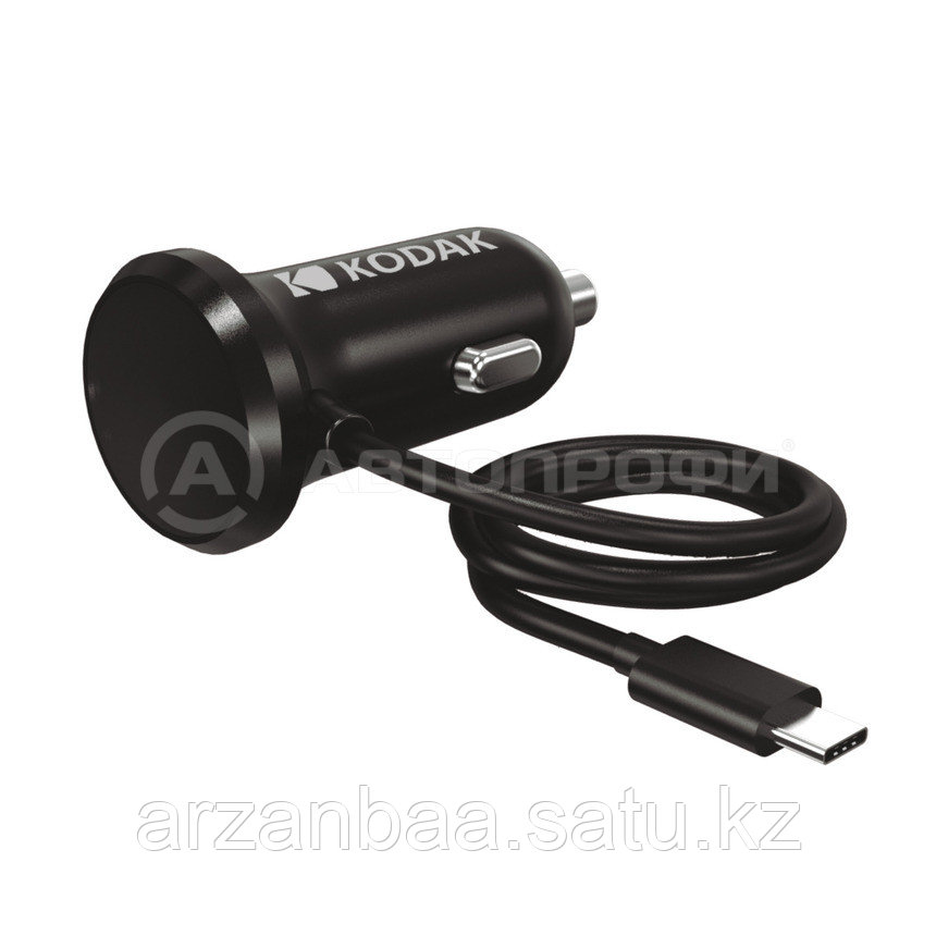 Автомобильное зарядное устройство KODAK для телефона / планшета, USB-C, Quick Charge 3.0. UC105