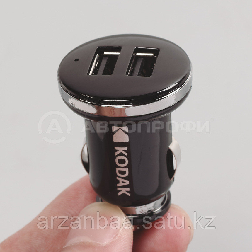 Автомобильное зарядное устройство KODAK для телефона/планшета, USBх2, Quick Charge 3.0. UC108