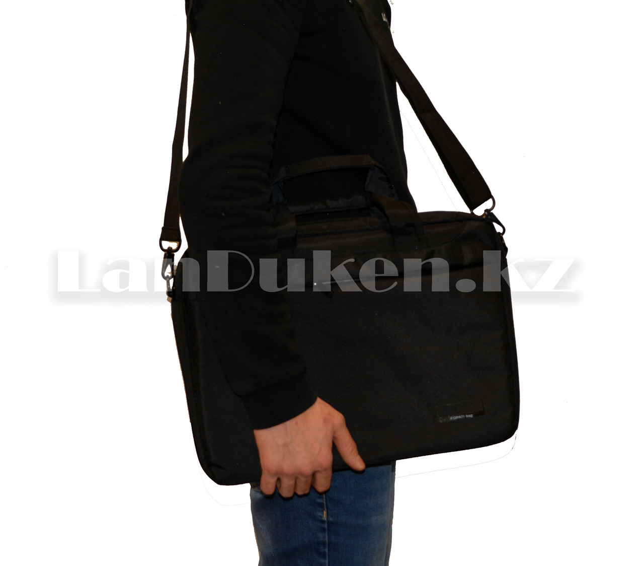 Сумка для ноутбука 15 дюймов Наплечная сумка 30 см х 40 см х 5 см Fopati bag (черная) - фото 3 - id-p73455724
