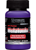 Витамины Premium Melatonin 3 mg, 60 caps.