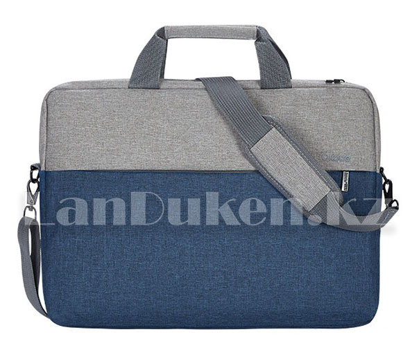 Сумка для ноутбука лэптопа 14 дюймов Наплечная сумка для макбука 26 см х 36 см х 6 см (синяя) Т52 - фото 3 - id-p73468464