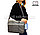Сумка для ноутбука лэптопа 14 дюймов Наплечная сумка для макбука 26 см х 36 см х 6 см  (серая) Т52, фото 4