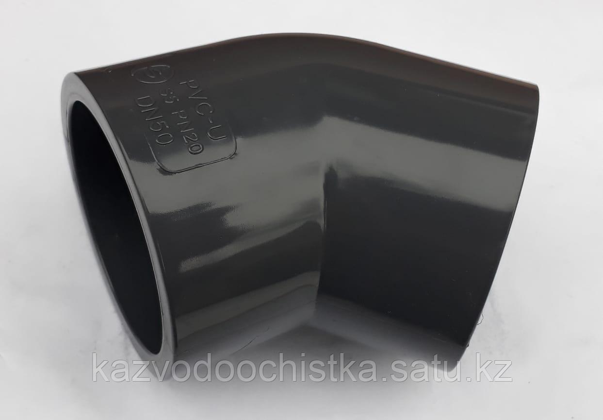 ПВХ Отвод (уголок) 45°(ELBOW) 50 мм.