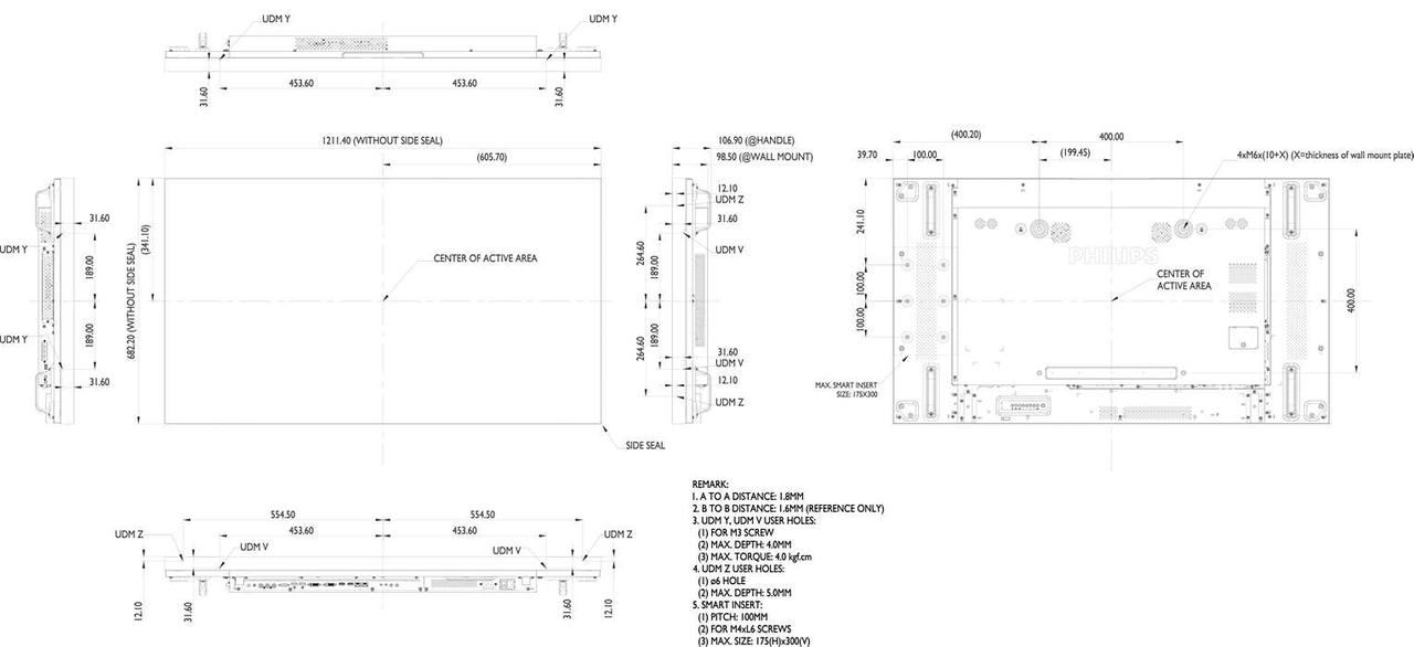 LED панель Philips 55BDL1007X/00