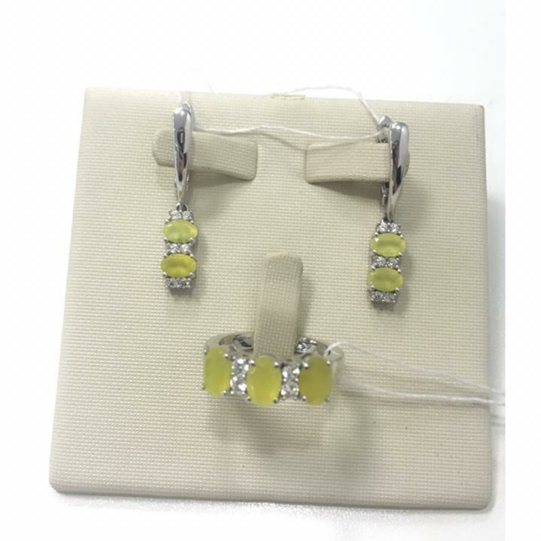 Комплект с лимонным халцедоном 🍋
