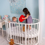 Как выбрать детскую овальную кроватку
