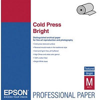 Рулонная бумага с покрытием Epson Fine Art Paper Cold Press Bright 17 305 г/м2, 0.432x15 м, 76 мм (C13S042313)